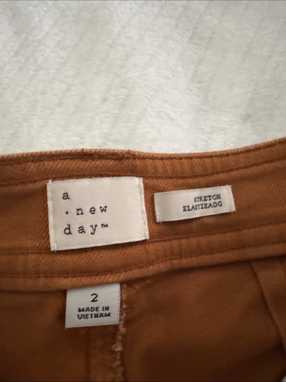 a new day Women's Straight-Leg Chino Pants in Rust - Picture 2 of 5